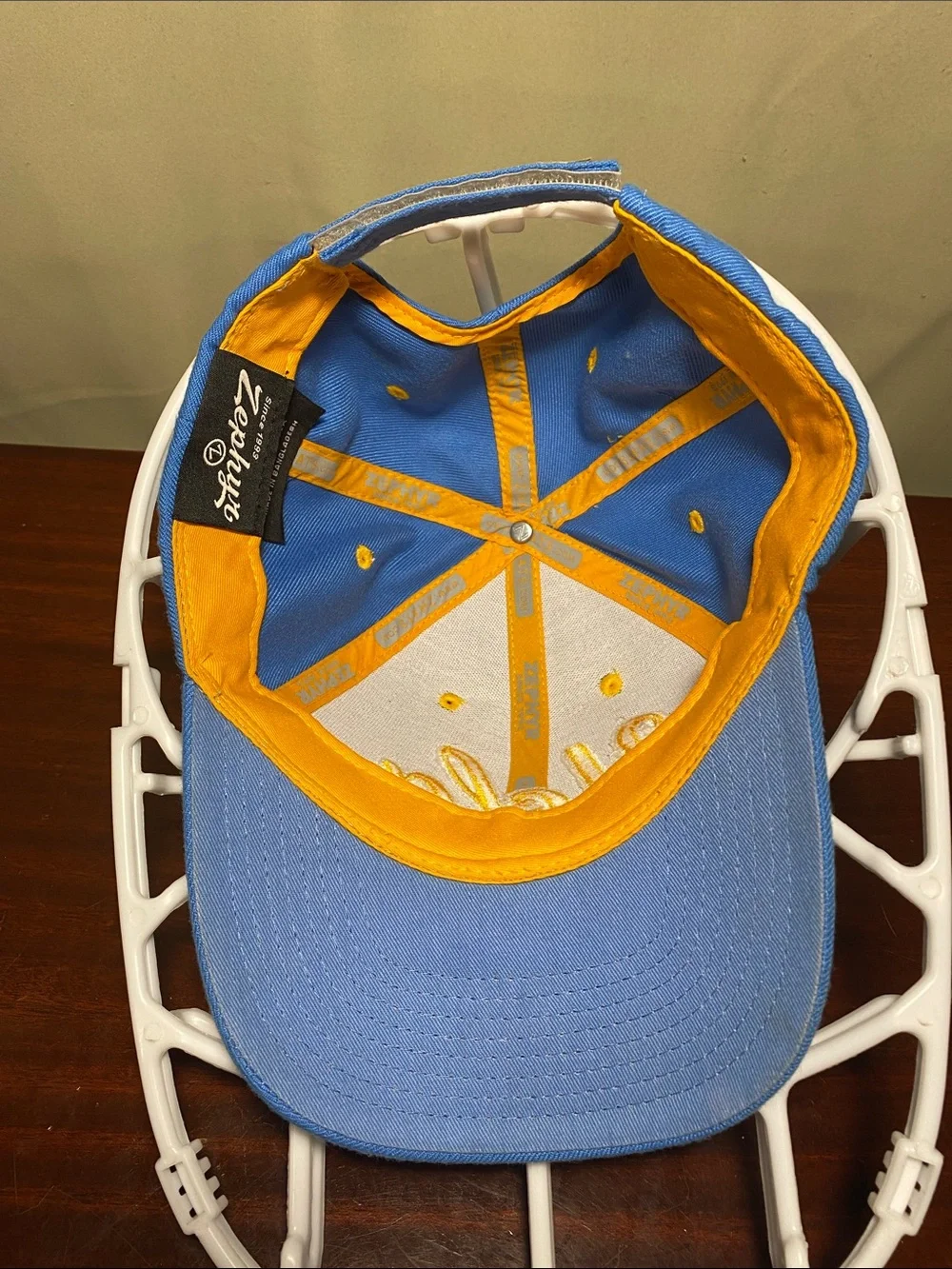 UCLA Script Embroidery Logo Cap Zephyr Hat Blue Adjustable Collegiate O/S